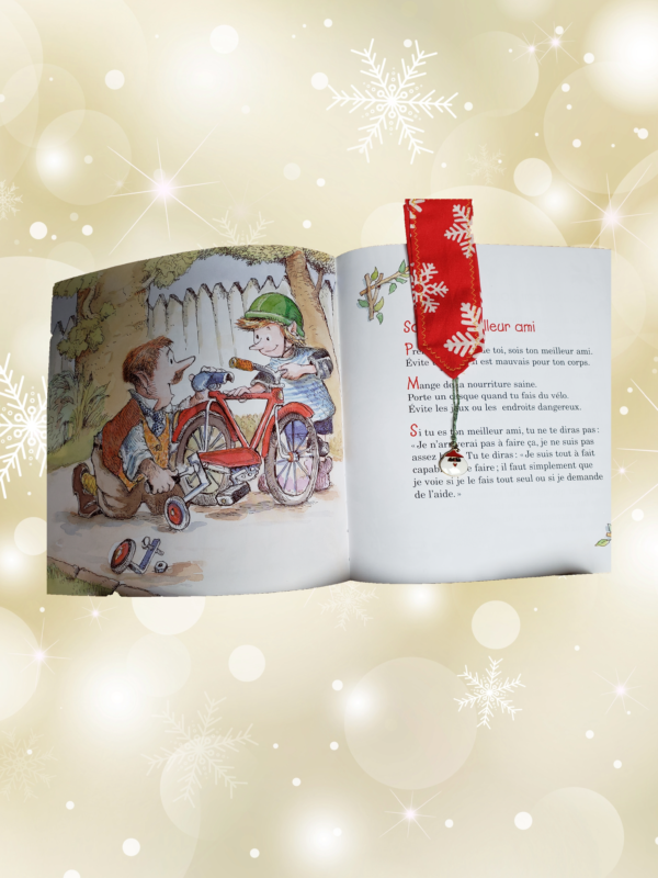 Marque-page Père Noël/flocon – Image 2