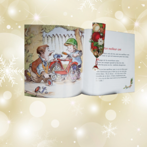 Marque-page Père Noël/houx