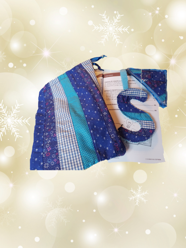 Marque-page angle bleu – Image 2
