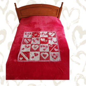 Couverture personnalisée rouge