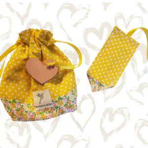 Lot 1pochon 1marque-page jaune