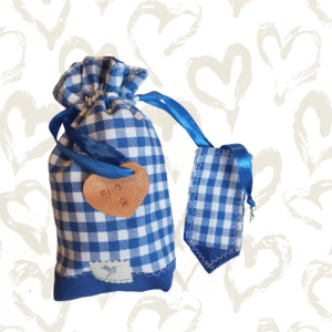 Lot 1pochon 1marque-page bleus