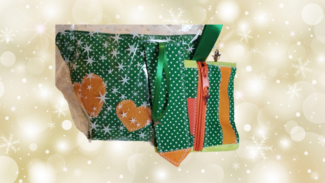 Pochette verte orange Laia – Image 3